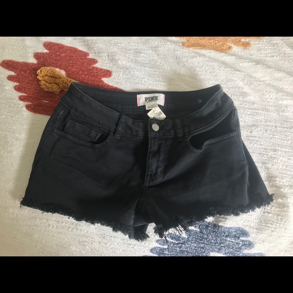 black denim shorts size 4